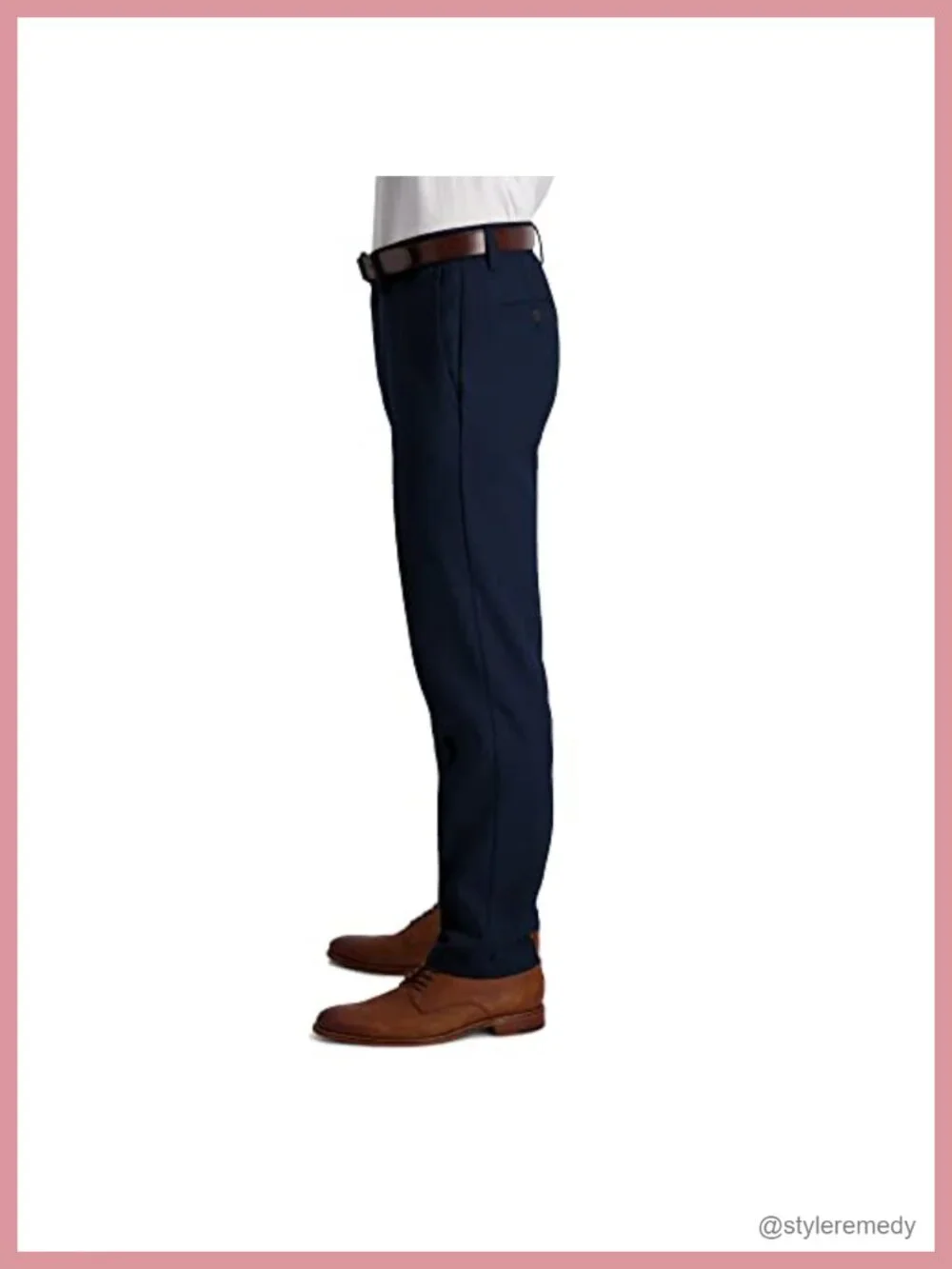 Men's Slim Fit Stretch Casual Slacks, Machine Washable Office Pants